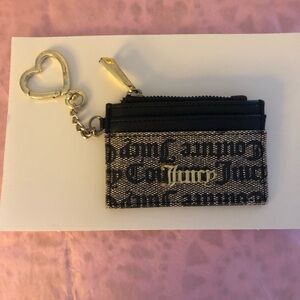 Juicy Couture Black and Gold Keychain Card Holder
